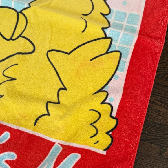 Vintage Sesame Street Big Bird Beach Towel - Made in Japan - Franco Mftg - Picture 6 of 13